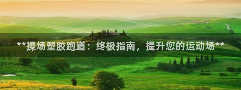 最新凯时官网网址：**操场塑胶跑道：终极指南，提升您