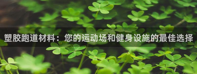 尊龙凯时 - 人生就是搏!提款怎么样：塑胶跑道材料：您的运动场和健身设施的最佳选择
