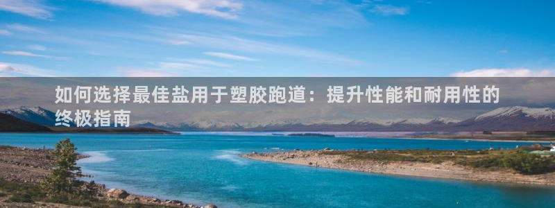 尊龙凯时代理能提出来不：如何选择最佳盐用于塑胶跑道：提升性能和耐用性的
终极指南