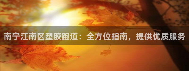尊龙官方网站是真的吗：南宁江南区塑胶跑道：全方位指南，提供优质服务